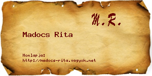 Madocs Rita névjegykártya